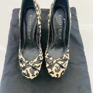 White House Black Market Leopard Print Heels